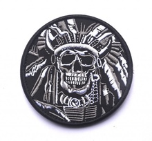 Нашивка (патч)  Skull War Chief Indian Patch - Img 2