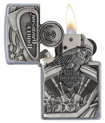Зажигалка Zippo 29266 Harley Davidson Motor Flag - Img 2