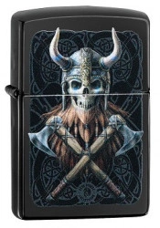 Зажигалка Zippo 49106 Anne Stokes Viking Warrior Skull