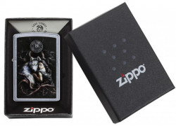 Зажигалка Zippo 79266 Anne Stokes-Wolf With Woman