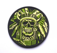 Нашивка (патч)  Skull War Chief Indian Patch - Img 3