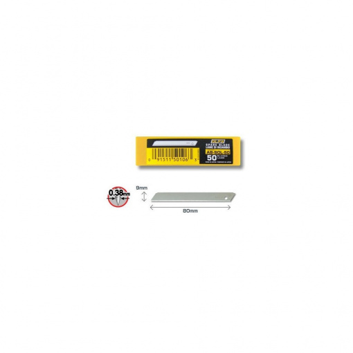 AB-SOL-50 Set 50 lame nesegmentate 9 mm, Olfa