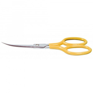 140315 Foarfeca pentru kevlar / fibra de carbon / compozite, 15cm, curbata cu lame serate, Kretzer