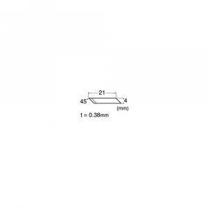 BDA-200P Set 40 lame precizie cu varf la 45°, NT Cutter - Img 3