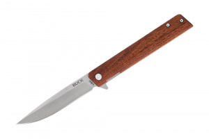 Briceag de buzunar Buck Decatur 0256 (0256BRS-B / 0256BKS-B), otel 7Cr, flipper, Liner Lock