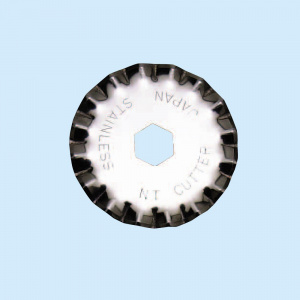 BW-28P Set 2 lame 28 mm cu taiere ondulata pentru cutter circular, NT Cutter - Img 5