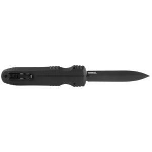 Cutit automat OTF SOG Pentagon OTF Black 15-61-01-57, lama dubla Cryo CPM S35VN, Dynamic Locking System, Black TiNi, Premium Tactical Knife - Img 5