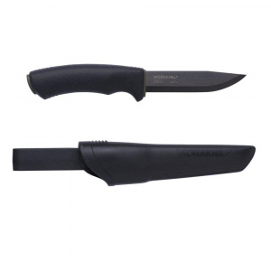 Cutit Bushcraft BlackBlade (C) Outdoor si Supravietuire, lama Otel Carbon C100S cu acoperire DLC , Morakniv - Img 1