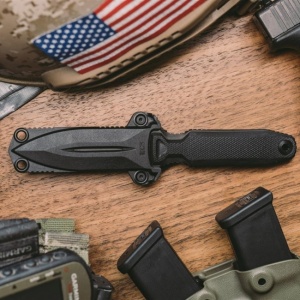 Cutit lama fixa SOG Pentagon FX - Covert - Blackout - Img 11