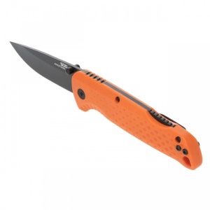 Cutit pliabil SOG Adventurer LB Orange Black 13-11-02-43, lama Drop Point 5Cr15MoV Satin, Lockback, maner GRN Orange/Black, EDC Outdoor - Img 2