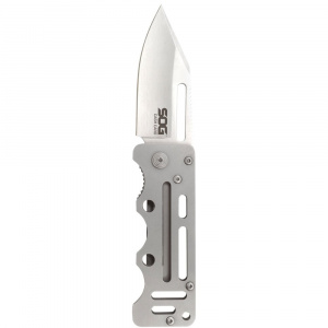 Cutit pliabil SOG Cash Card EZ1-CP, lama Clip Point 8Cr13MoV, Liner Lock, Money Clip, EDC Slim Wallet Knife - Img 7