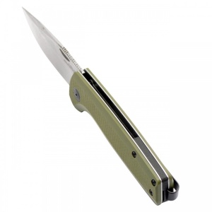Cutit pliabil SOG Terminus SJ OD Green TM1004-BX, lama Drop Point D2 Stonewashed, Slip Joint, Nail Nick, maner G10 Olive Drab, EDC - Img 4