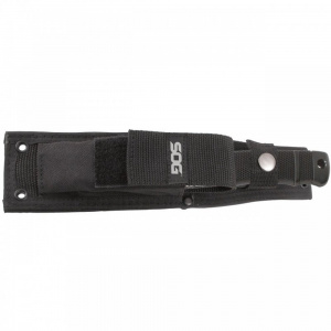 Cutit tactic SOG SEAL Pup Elite Black TiNi, otel AUS-8, lama partial zimtata 123 mm - Img 2