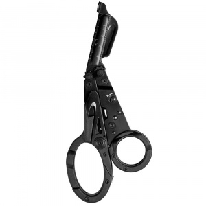 Foarfeca multifunctionala SOG ParaShears Black, 11 functii, Compound Leverage, foarfeca medicala de salvare cu husa nylon - Img 2