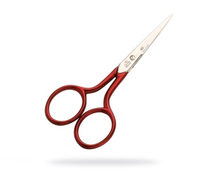 Foarfeca pentru broderie, mânere roșii Soft Touch - F11110400V, Premax