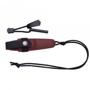 Kit Cutit de gat Morakniv Eldris Rosu cu amnar- Outdoor si Supravietuire