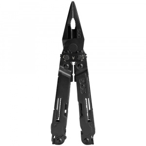 Multitool SOG PowerAccess Deluxe Black, 21 functii, Compound Leverage, kit 12 biti si husa nylon - Img 9