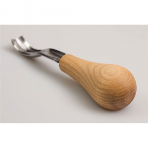 P8A/14 Dalta de palma in forma de U, indoita, scurta, taietura nr 8 (14mm), BeaverCraft - Img 3