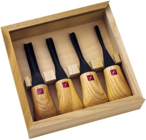 Set 4 dalti in forma de unghie, pentru sculptura in lemn FR920, Flexcut