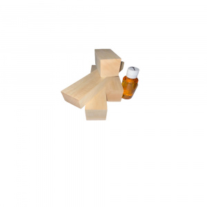 Set 5 blocuri din lemn de tei pentru cioplit + 50 ml ulei tung - Img 1