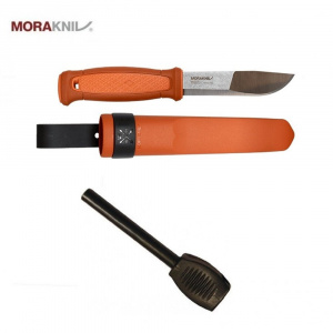 Set Cutit Kansbol portocaliu si amnar, Morakniv