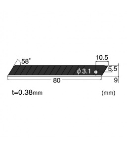 Set Cutter metalic / cutit utilitar mic NT Cutter - 9mm + 10 lame de schimb - Img 6