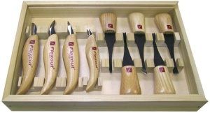 Set DELUXE de dalti de mana si cutite pentru sculptura KN700E, Flexcut - Img 2