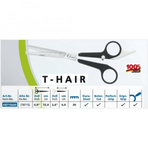 768715z30 Foarfeca pentru texturizare 15 cm, T-Hair, Kretzer