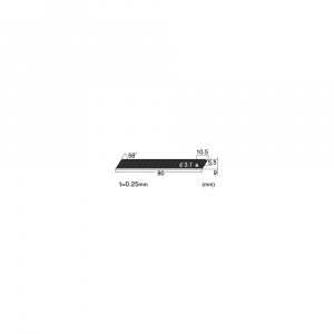 BA-52P Set 50 lame cutter segmentate negre subtiri de tip A-9mm, NT Cutter - Img 3