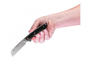 Briceag de buzunar Buck HiLine 0263GYS-B, otel D2, maner G10 si aluminiu, flipper - Img 8