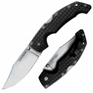 Briceag de buzunar Voyager large Clip Point - Plain Edge, Cold Steel