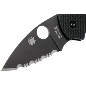 Briceag Lil' Native® G-10 negru / lama neagra, Spyderco - Img 9