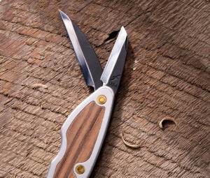 Briceag Whittlin' Jack cu 2 lame, pentru sculptura in lemn, Flexcut - Img 4