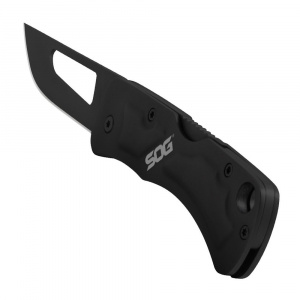 Cutit breloc SOG Centi II CE1012-CP, lama 3Cr13, Slip Joint, maner din otel inoxidabil, EDC Keychain Knife - Img 3
