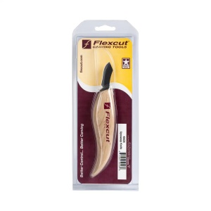 Cutit cu lama curbata in exterior pentru sculptura KN28, Flexcut - Img 2