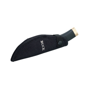 Cutit de vanatoare Buck 691 Zipper 0691BKG-B, lama 10.5 cm cu guthook, otel 420HC, maner cauciuc, teaca inclusa - Img 4