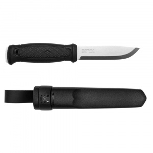Cutit Full-Tang Morakniv Garberg INOX, Teaca si maner Polimer negru, pentru Bushcraft si Outdoor