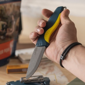 Cutit lama fixa SOG Aegis FX - Indigo & Acid - Img 11