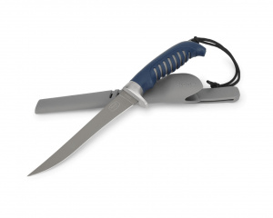 Cutit pliabil Buck 223 0223BLS-B, lama otel inoxidabil, maner aluminiu albastru - Img 2