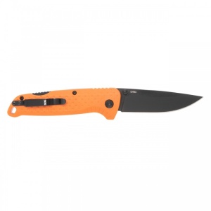 Cutit pliabil SOG Adventurer LB Orange Black 13-11-02-43, lama Drop Point 5Cr15MoV Satin, Lockback, maner GRN Orange/Black, EDC Outdoor - Img 3