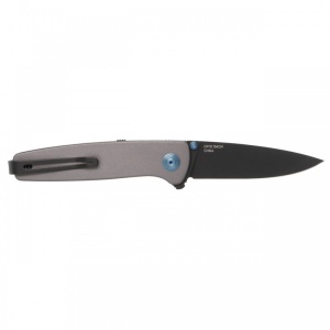 Cutit pliabil SOG Twitch III Gray 11-15-03-43, lama Drop Point D2 Satin, deschidere asistata S.A.T., Lockback, maner aluminiu gri, EDC Premium - Img 3