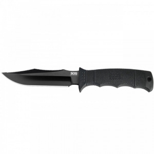 Cutit tactic SOG SEAL Pup Elite Black TiNi Straight Edge, otel AUS-8, lama 123 mm - Img 5