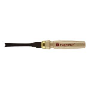 Dalta cu lama forma V 60° pentru sculptura/cioplire in lemn, cu maner fix, Flexcut - Img 4