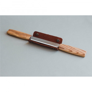 DK2S Cutit de tragere in lemn cu teaca de piele, BeaverCraft - Img 2