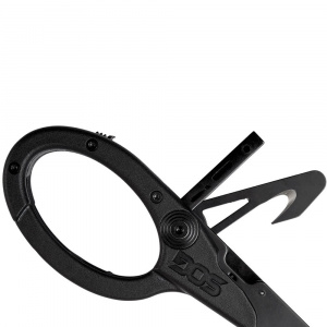 Foarfeca multifunctionala SOG ParaShears Black, 11 functii, Compound Leverage, foarfeca medicala de salvare cu husa nylon - Img 7