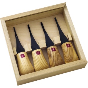 Mini set 4 dalti pentru sculptura in lemn FR604, Flexcut