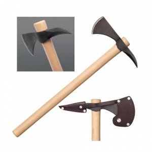 Topor Tomahawk Cold Steel Spike Hawk CS-90SH cu cap din otel carbon 1055