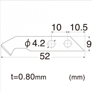 BM-2P Set 6 lame pentru plastic, NT Cutter - Img 3
