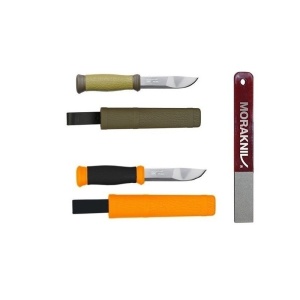 CBS115 Set 2 cutite Morakniv 2000 bushcraft si diamant