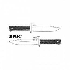 Cutit cu lama fixa SRK, Cold Steel - Img 10
